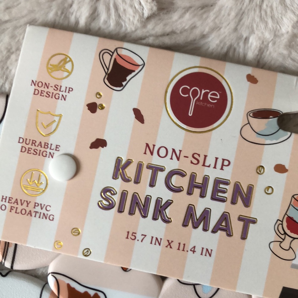 Coffee-Themed Kitchen Sink Mat - Picture 6 of 10